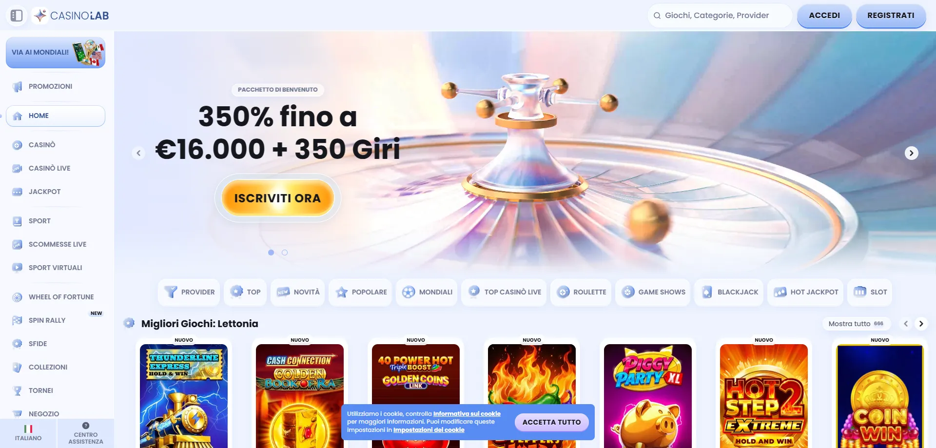 Assistenza clienti Casinolab Casino Italia &mdash; supporto 24 ore su 24
